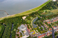 Spa park in the district Döse in Cuxhaven in the state Lower Saxony, Germany