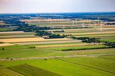 Wind farm in the district Altenbruch-Westerende in Cuxhaven in the state Lower Saxony, Germany