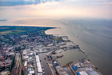 Amerikahafen in Cuxhaven in the state Lower Saxony, Germany