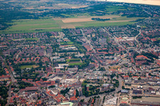 From the east in Cuxhaven in the state Lower Saxony, Germany