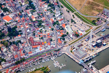 Old fishing port in Cuxhaven in the state Lower Saxony, Germany
