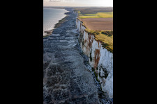 Falaise in Mers-les-Bains in the state Somme, France