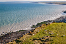 Aerial photograpy of Cliffs in Saint-Quentin-la-Motte-Croix-au-Bailly in the state Somme, France