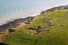 Oblique view of Cliffs in Saint-Quentin-la-Motte-Croix-au-Bailly in the state Somme, France
