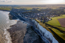 Aerial photograpy of Ault in the state Somme, France