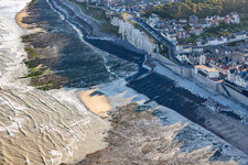 Oblique view of Ault in the state Somme, France