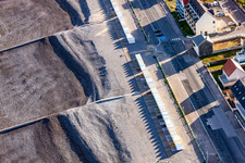 Oblique view of Cayeux-sur-Mer in the state Somme, France