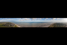 Panorama in Cayeux-sur-Mer in the state Somme, France
