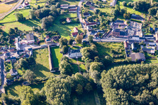 Aerial photograpy of Lanchères in the state Somme, France