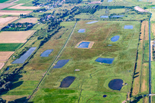 Cayeux-sur-Mer in the state Somme, France seen from a drone