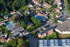 Bird's eye view of Friville-Escarbotin in the state Somme, France
