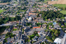 Drone recording of Friville-Escarbotin in the state Somme, France