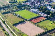 Bird's eye view of Weingarten in the state Rhineland-Palatinate, Germany