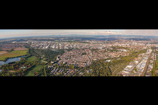 BASF Panorama from the West in Friesenheim in the state Rhineland-Palatinate, Germany