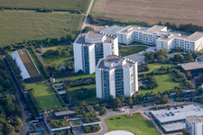 Bird's eye view of BG Accident Clinic in the district Oggersheim in Ludwigshafen am Rhein in the state Rhineland-Palatinate, Germany