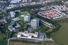 BG Accident Clinic in the district Oggersheim in Ludwigshafen am Rhein in the state Rhineland-Palatinate, Germany seen from above