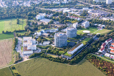 Drone image of BG Accident Clinic in the district Oggersheim in Ludwigshafen am Rhein in the state Rhineland-Palatinate, Germany
