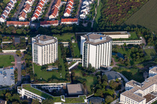 BG Accident Clinic in the district Oggersheim in Ludwigshafen am Rhein in the state Rhineland-Palatinate, Germany from above
