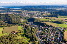 Aerial photograpy of District Zizenhausen in Stockach in the state Baden-Wuerttemberg, Germany