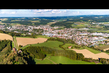 From the west in Stockach in the state Baden-Wuerttemberg, Germany