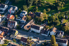 District Wollmatingen in Konstanz in the state Baden-Wuerttemberg, Germany from above