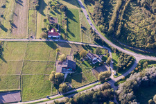 Aerial photograpy of Lilly's Riding Stable in the district Wollmatingen in Konstanz in the state Baden-Wuerttemberg, Germany