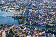 Rheinsteig in Konstanz in the state Baden-Wuerttemberg, Germany