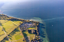 Camping Fließhorn in the district Dingelsdorf in Konstanz in the state Baden-Wuerttemberg, Germany