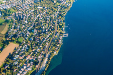 Überlingen in the state Baden-Wuerttemberg, Germany seen from above