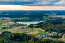 Aerial view of District Tautenbronn in Pfullendorf in the state Baden-Wuerttemberg, Germany