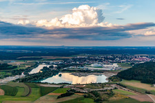 District Tautenbronn in Pfullendorf in the state Baden-Wuerttemberg, Germany from above