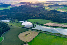 Sauldorf quarry lakes in Sauldorf in the state Baden-Wuerttemberg, Germany