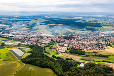 Stockach in the state Baden-Wuerttemberg, Germany seen from above