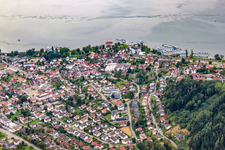 District Ludwigshafen in Bodman-Ludwigshafen in the state Baden-Wuerttemberg, Germany from the drone perspective