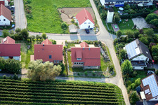 Aerial view of Schaidter Weg in Hergersweiler in the state Rhineland-Palatinate, Germany