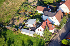 Mühlstr in Barbelroth in the state Rhineland-Palatinate, Germany seen from above