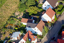 Bird's eye view of Mühlstr in Barbelroth in the state Rhineland-Palatinate, Germany