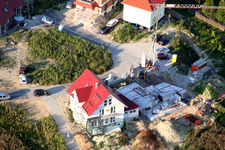 New development area Am Höhenweg in Kandel in the state Rhineland-Palatinate, Germany from above