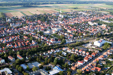 Aerial photograpy of Center in Kandel in the state Rhineland-Palatinate, Germany