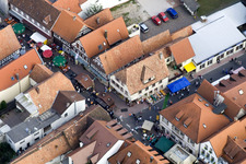 Oblique view of City Festival Kandel in Hauptstr in Kandel in the state Rhineland-Palatinate, Germany