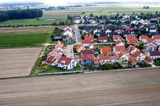 Oblique view of In the Bannholz in the district Hayna in Herxheim bei Landau in the state Rhineland-Palatinate, Germany