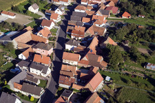 Schleithal in the state Bas-Rhin, France from above
