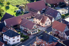 Drone recording of Schleithal in the state Bas-Rhin, France