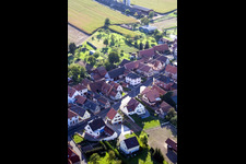 Drone image of Schleithal in the state Bas-Rhin, France