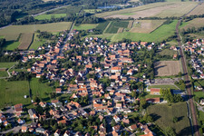 Rountzenheim in the state Bas-Rhin, France from a drone