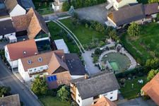 Aerial photograpy of S'Swede in the district Urloffen in Appenweier in the state Baden-Wuerttemberg, Germany