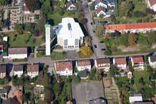 Catholic St. Pius Church in Kandel in the state Rhineland-Palatinate, Germany
