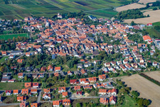 Aerial view of View of the town from the south in the district Mörzheim in Landau in der Pfalz in the state Rhineland-Palatinate, Germany