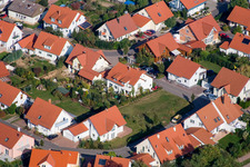 Oblique view of At the railway in Steinweiler in the state Rhineland-Palatinate, Germany