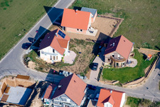 Buchenweg, new development area in the Brotäckern in Steinweiler in the state Rhineland-Palatinate, Germany